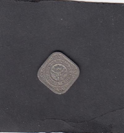 Beschrijving: 5 Cent WILHELMINA  